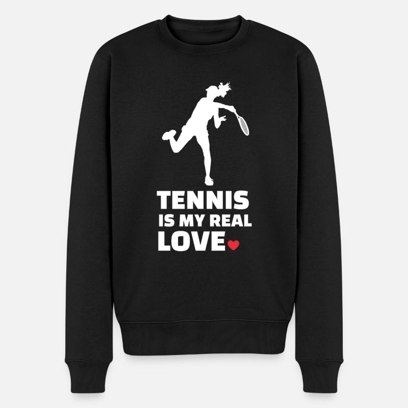 J’adore le tennis - Pull Premium bio Homme - noir