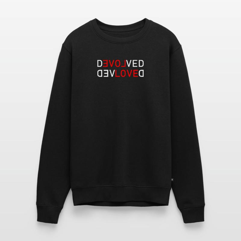 Love Devolved Männer Premium Bio Pullover