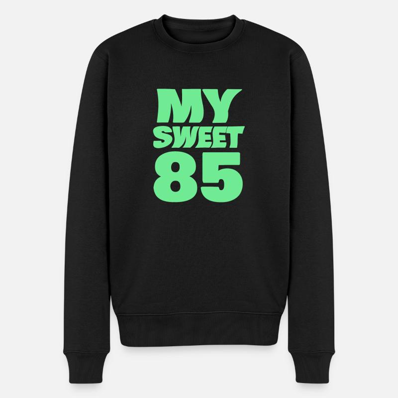 Sweet 85 - Männer Premium Bio Pullover - Schwarz
