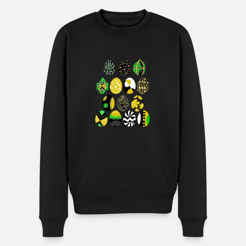 Ostereier - Männer Premium Bio Pullover - Schwarz