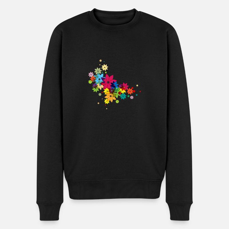 Fleurs d'été - Pull Premium bio Homme - noir