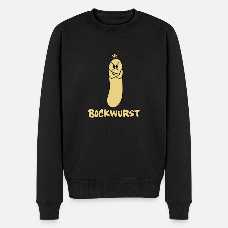 bockwurst - Männer Premium Bio Pullover - Schwarz