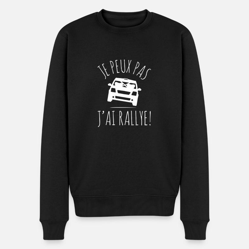 Ich kann nicht, ich habe eine Rallye! C2 - Männer Premium Bio Pullover - Schwarz