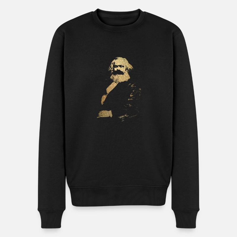 Karl Marx - Pull Premium bio Homme - noir