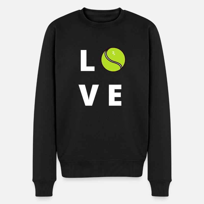 TENNIS D’AMOUR - Pull Premium bio Homme - noir