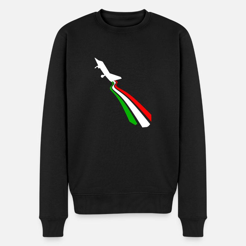 Drapeau de l'Italie - Pull Premium bio Homme - noir