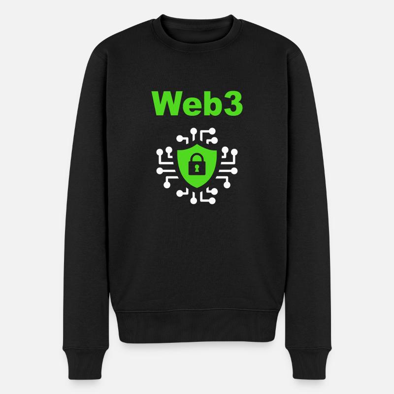 Web3 Cryptocurrency Blockchain Software Developer - Men's Premium Organic Jumper - black