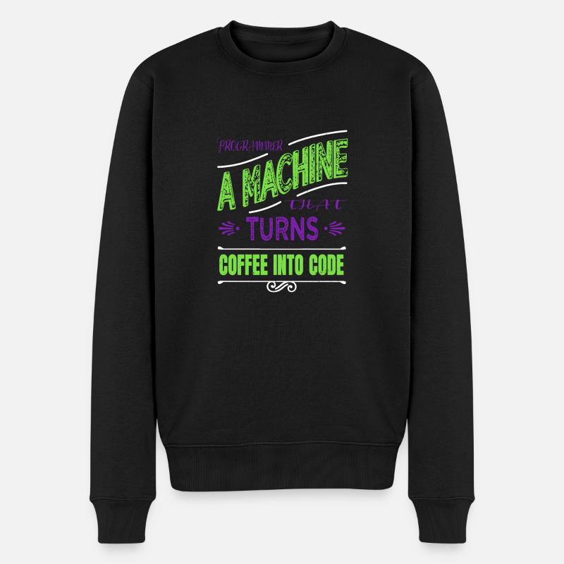 gift quote birthday present statement - Männer Premium Bio Pullover - Schwarz