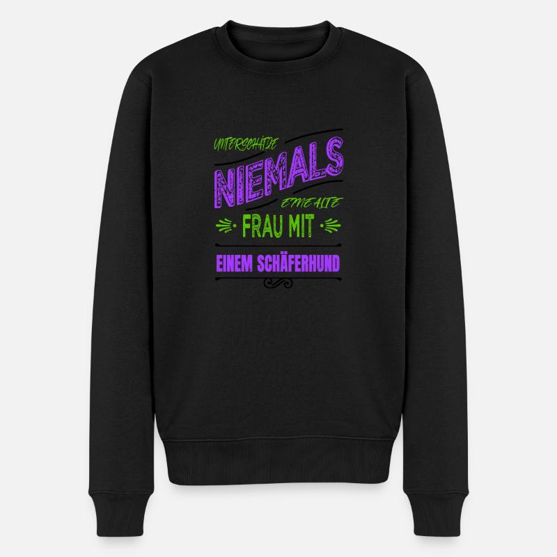 spaß statement muttertag bodypositivity einsatz - Männer Premium Bio Pullover - Schwarz