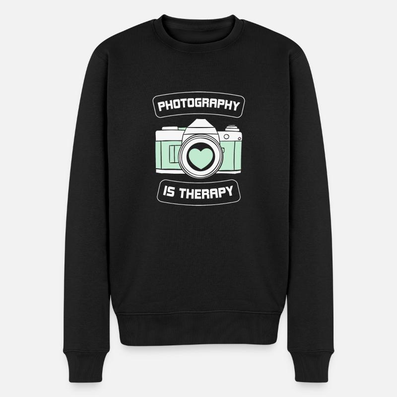 Therapy - Männer Premium Bio Pullover - Schwarz