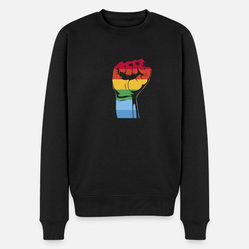 Pride - Männer Premium Bio Pullover - Schwarz