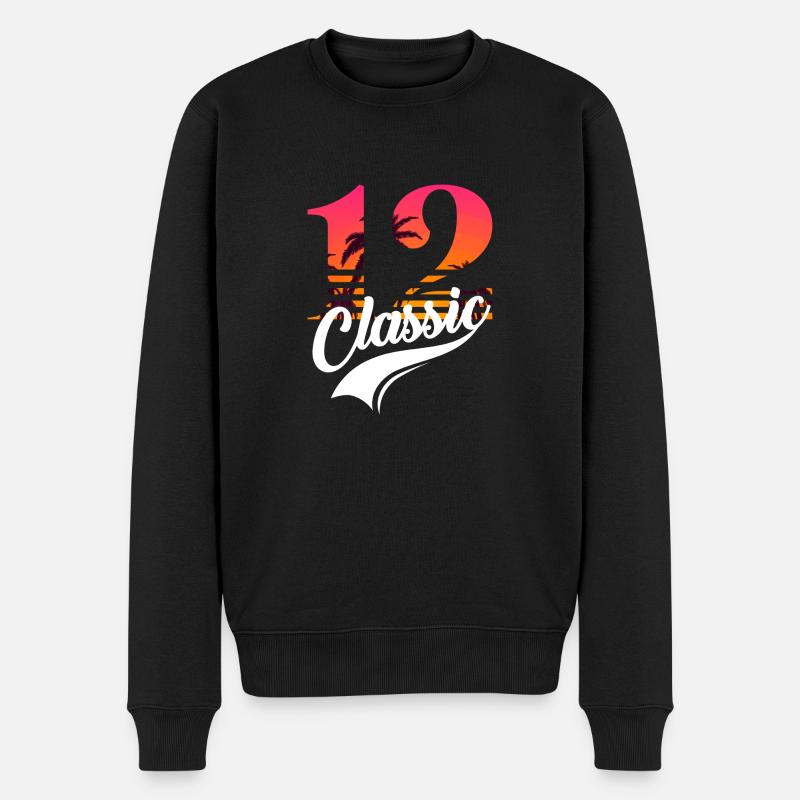 Ausgabe 12 - 12-jähriges Jubiläum - Männer Premium Bio Pullover - Schwarz