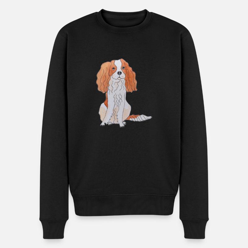 Cavalier King Charles Spaniel Fun - Pull Premium bio Homme - noir