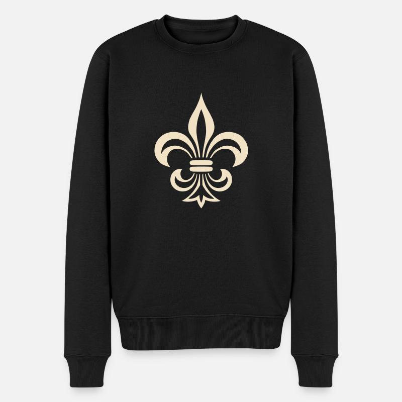 fleur de lys - Pull Premium bio Homme - noir