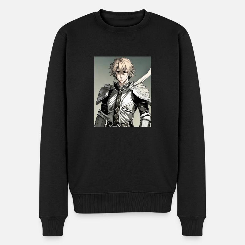 Héros d’anime - Pull Premium bio Homme - noir