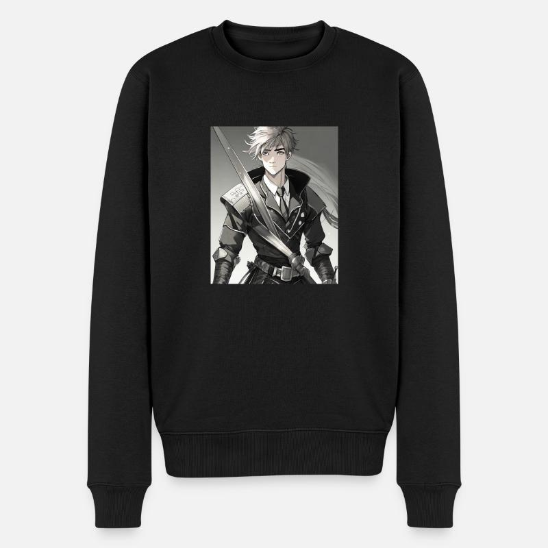 Héros d’anime Ben - Pull Premium bio Homme - noir