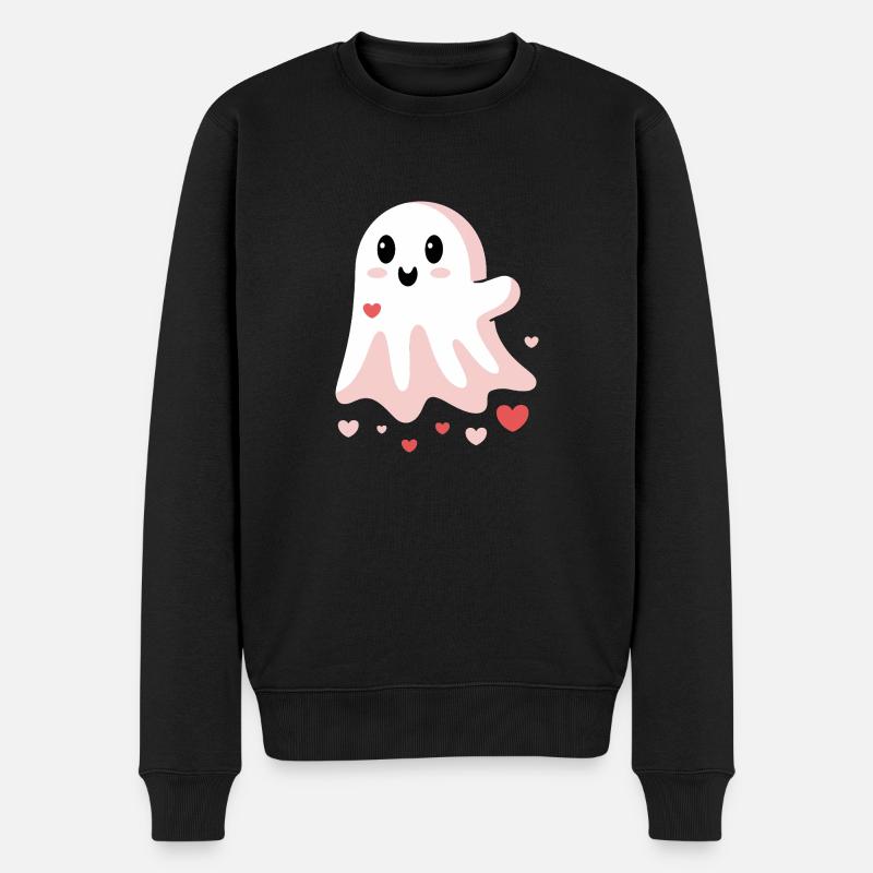 Mignon Amour Fantôme - Pull Premium bio Homme - noir