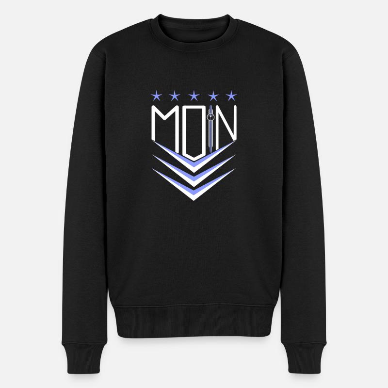 moin - Männer Premium Bio Pullover - Schwarz