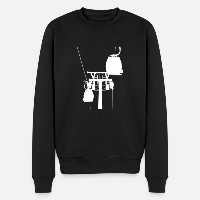 Gondel - Männer Premium Bio Pullover - Schwarz