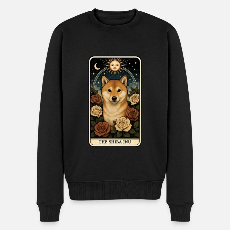 Shiba Inu - Männer Premium Bio Pullover - Schwarz