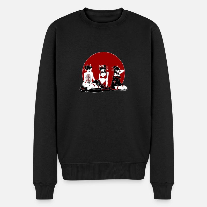Geisha Gang - Pull Premium bio Homme - noir