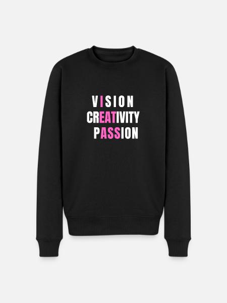 Funny printed tops - Männer Premium Bio Pullover - Schwarz