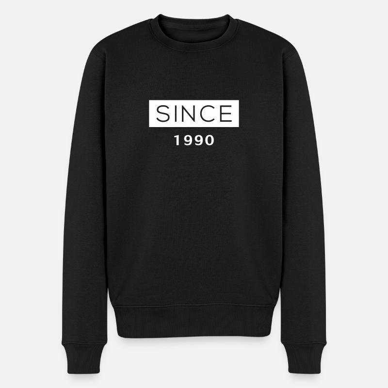 Depuis - 1990 - Pull Premium bio Homme - noir