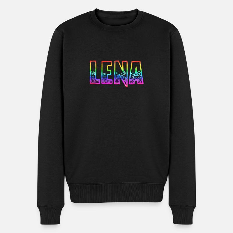 lena rs regenbogen - Männer Premium Bio Pullover - Schwarz