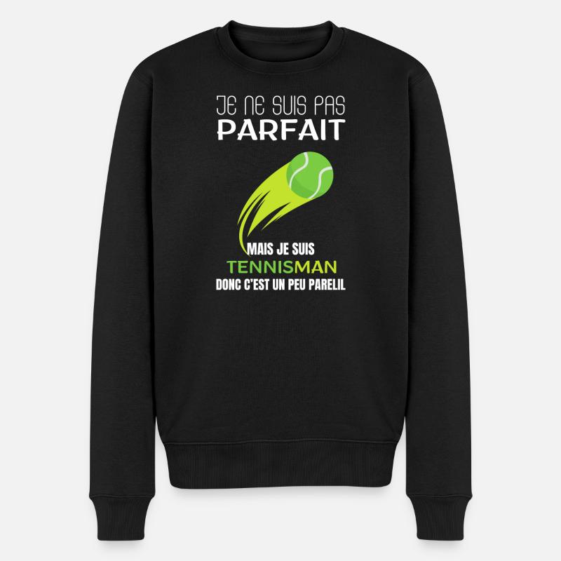 Tennisman Pas Parfait - Pull Premium bio Homme - noir