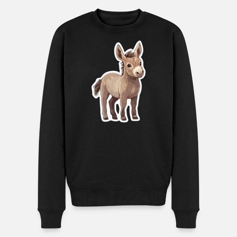 âne - Pull Premium bio Homme - noir