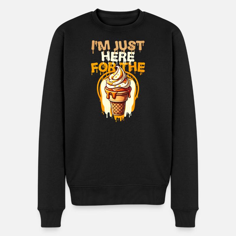 Eiscreme Spritz mit Humor - Männer Premium Bio Pullover - Schwarz