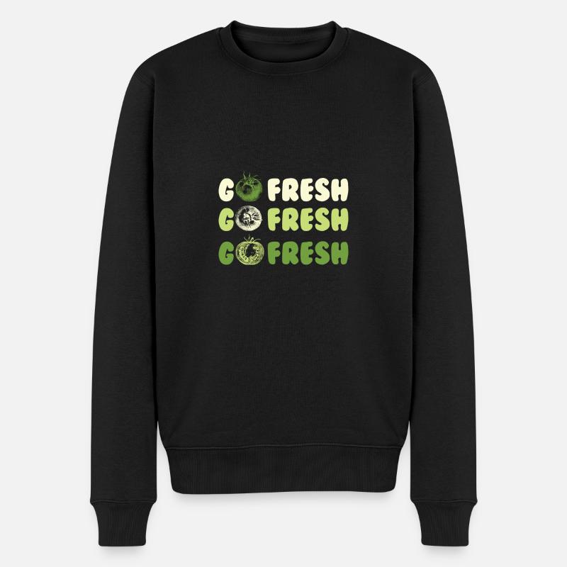 Végétalien Go Fresh - Pull Premium bio Homme - noir