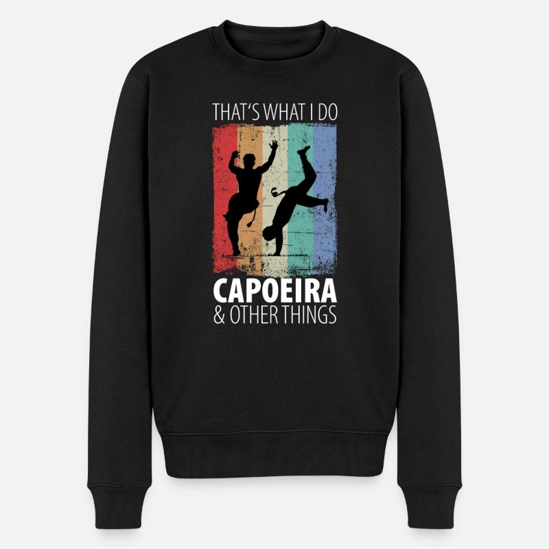 Capoeira - Pull Premium bio Homme - noir
