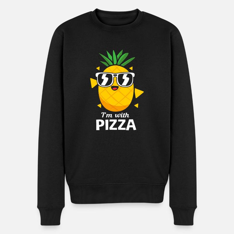 Pizza Hawaï - Pull Premium bio Homme - noir