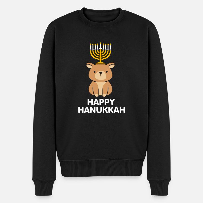 Hanoucca - Pull Premium bio Homme - noir