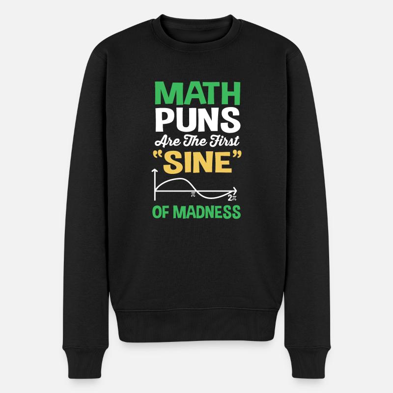 Mathematik - Männer Premium Bio Pullover - Schwarz