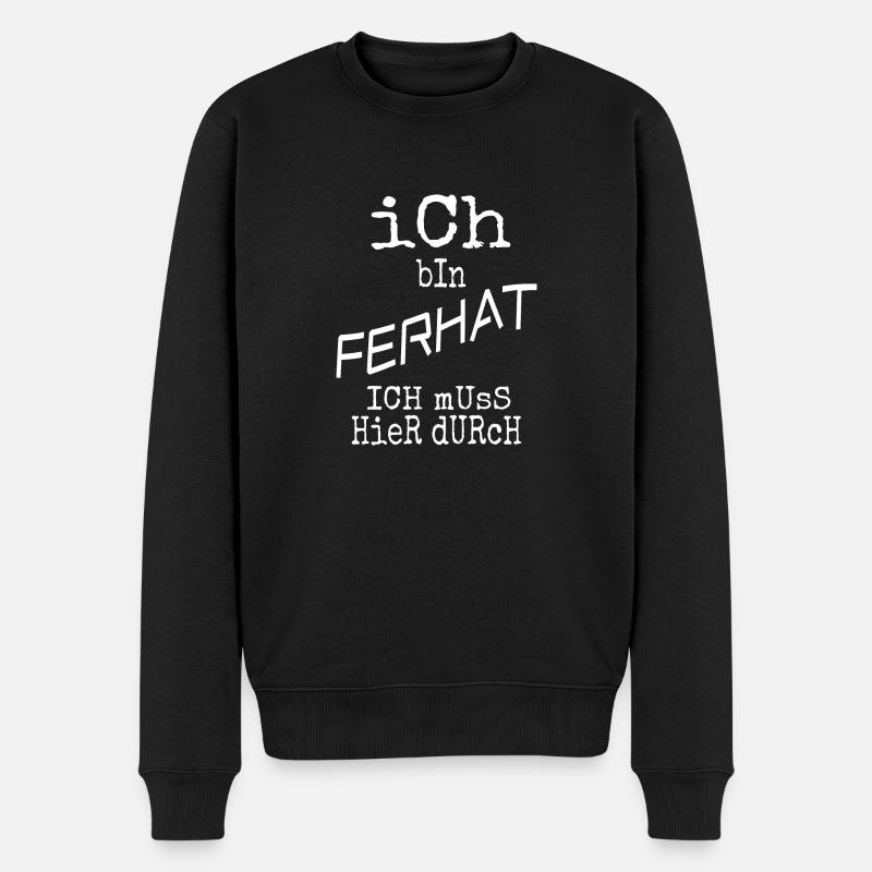 Ferhat - Pull Premium bio Homme - noir