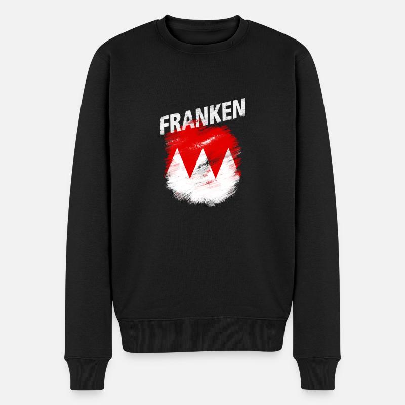 Franken - Männer Premium Bio Pullover - Schwarz