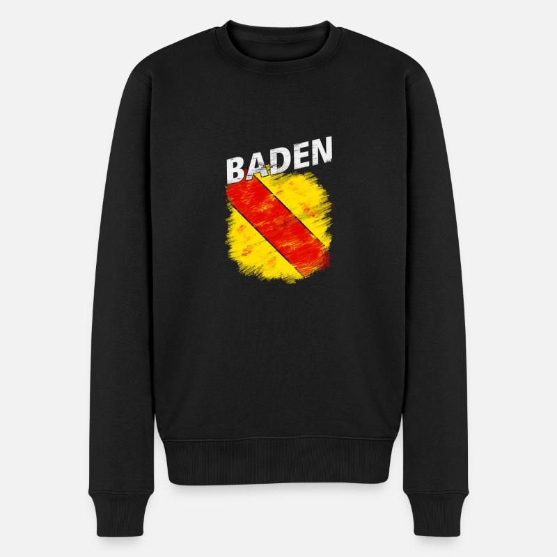 Baden - Männer Premium Bio Pullover - Schwarz