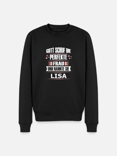 LISA - Männer Premium Bio Pullover - Schwarz