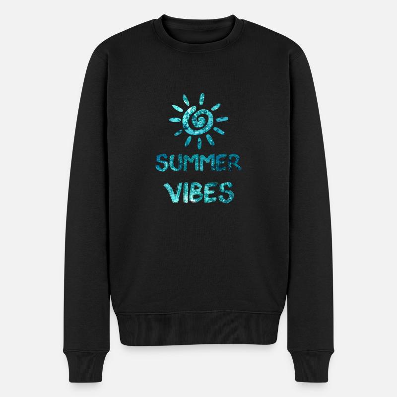 Summervibes - Männer Premium Bio Pullover - Schwarz