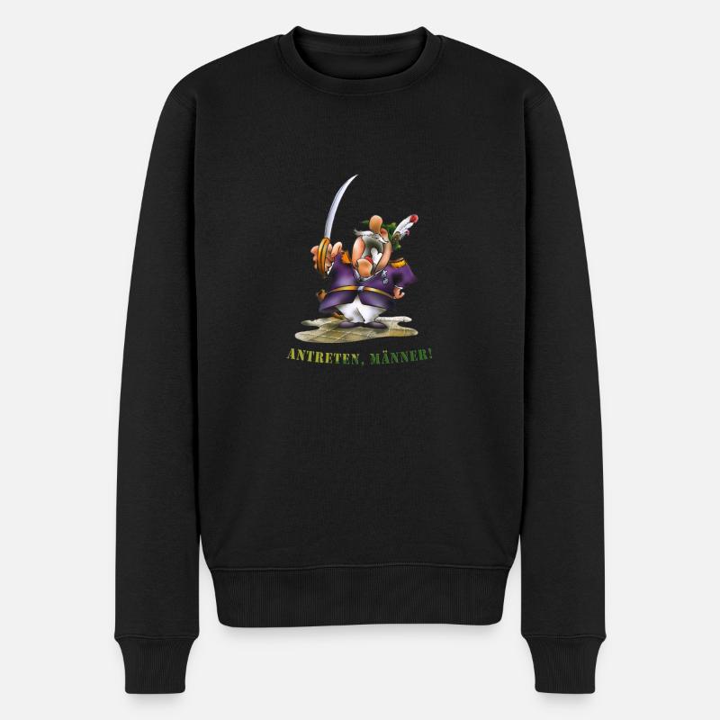 Antreten zum Schützenfest! - Männer Premium Bio Pullover - Schwarz