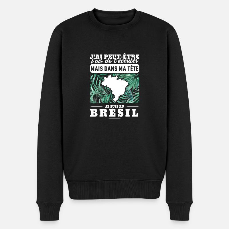 brésil-définition - Pull Premium bio Homme - noir