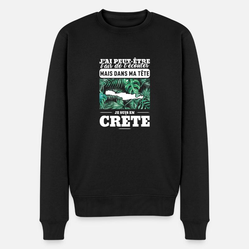 crète-définition - Pull Premium bio Homme - noir