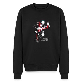 Batman Joker Dance - Männer Premium Bio Pullover - Schwarz - Vorne - Nico (187cm)