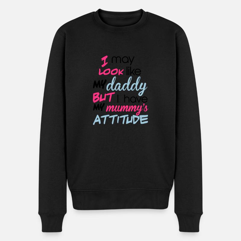 Kids - Männer Premium Bio Pullover - Schwarz