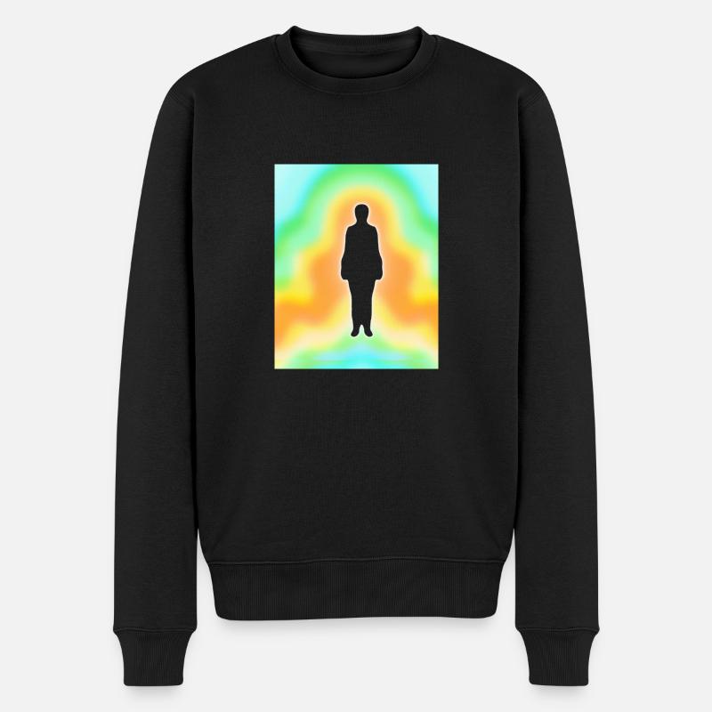 Aura - Männer Premium Bio Pullover - Schwarz