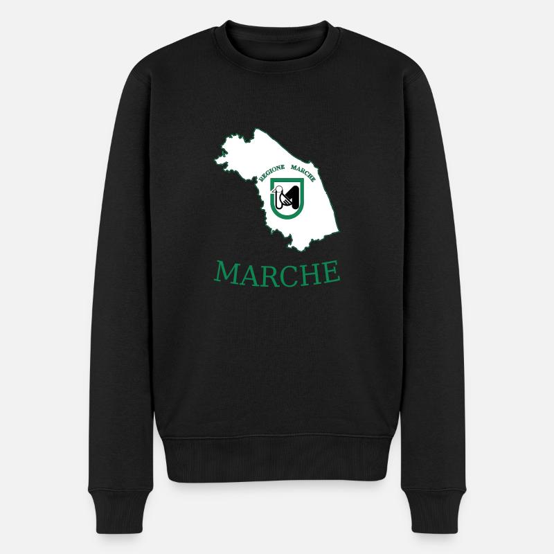 Marken - Männer Premium Bio Pullover - Schwarz