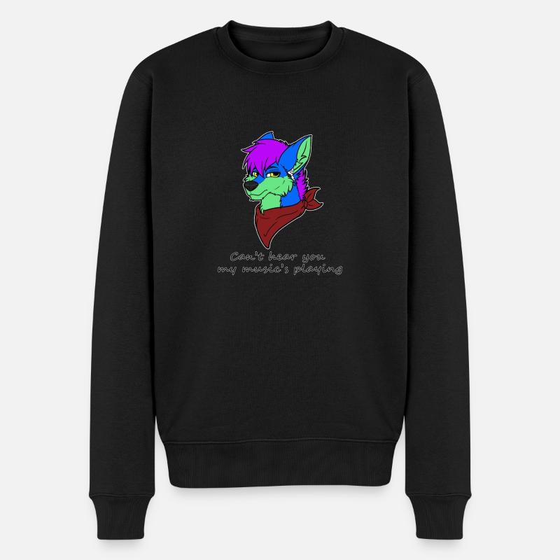 Je t’entends pas - Pull Premium bio Homme - noir