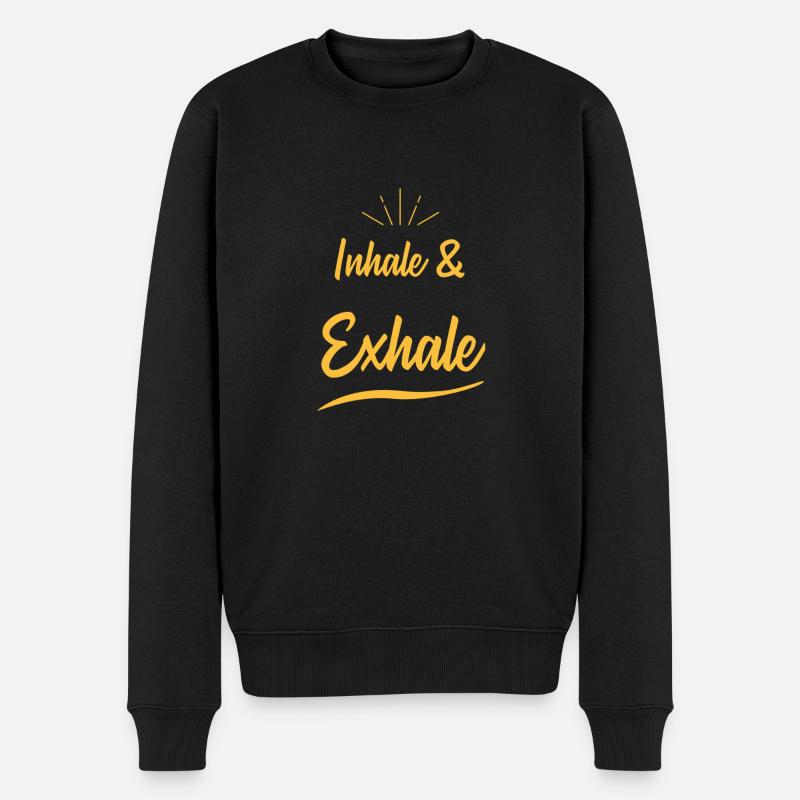 IMG 2334 - Männer Premium Bio Pullover - Schwarz
